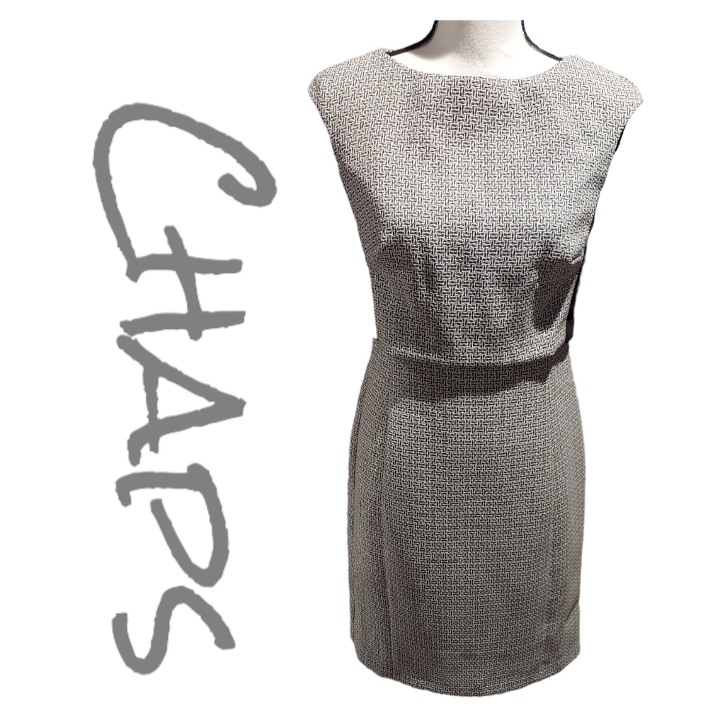 CHAPS dress womens size 4 gray new with tags